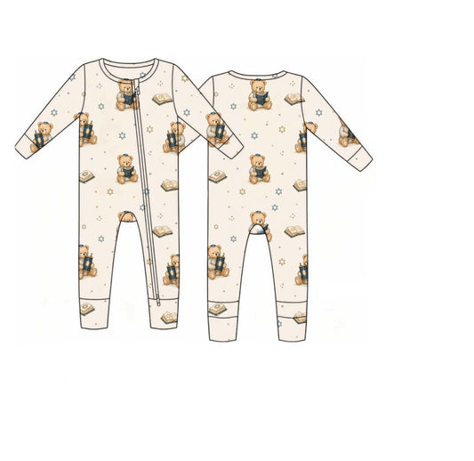 Torah Teddy Zip Up Convertible Romper